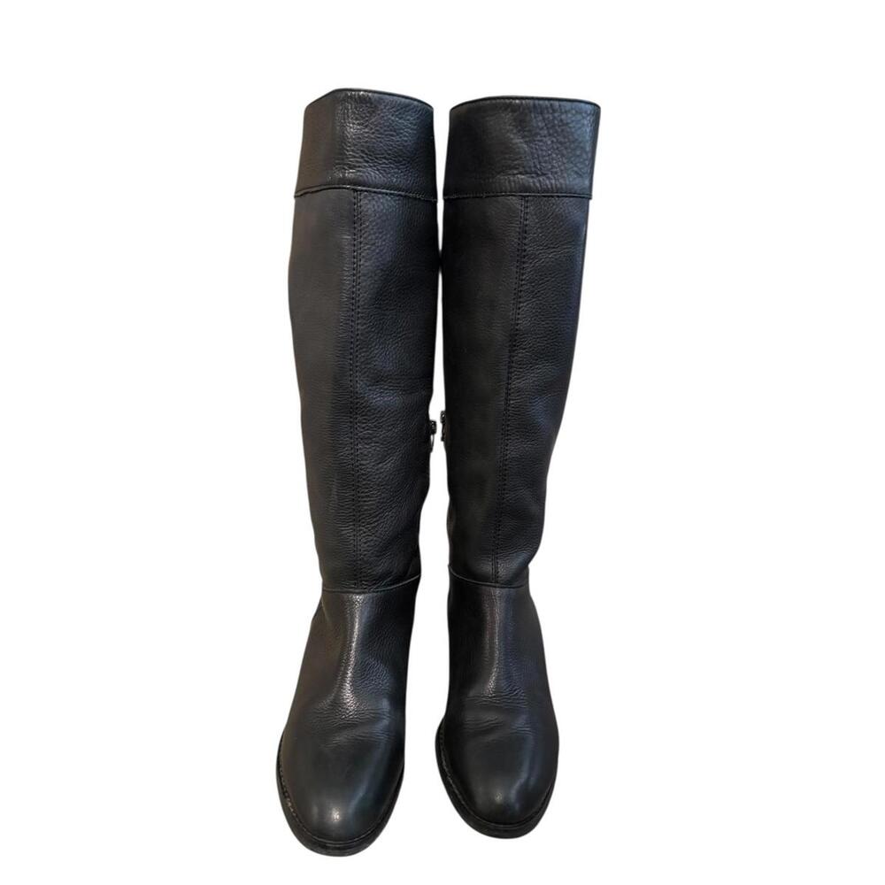 J. Jill Size 9 Soft Black Leather Women's Knee-High Boots